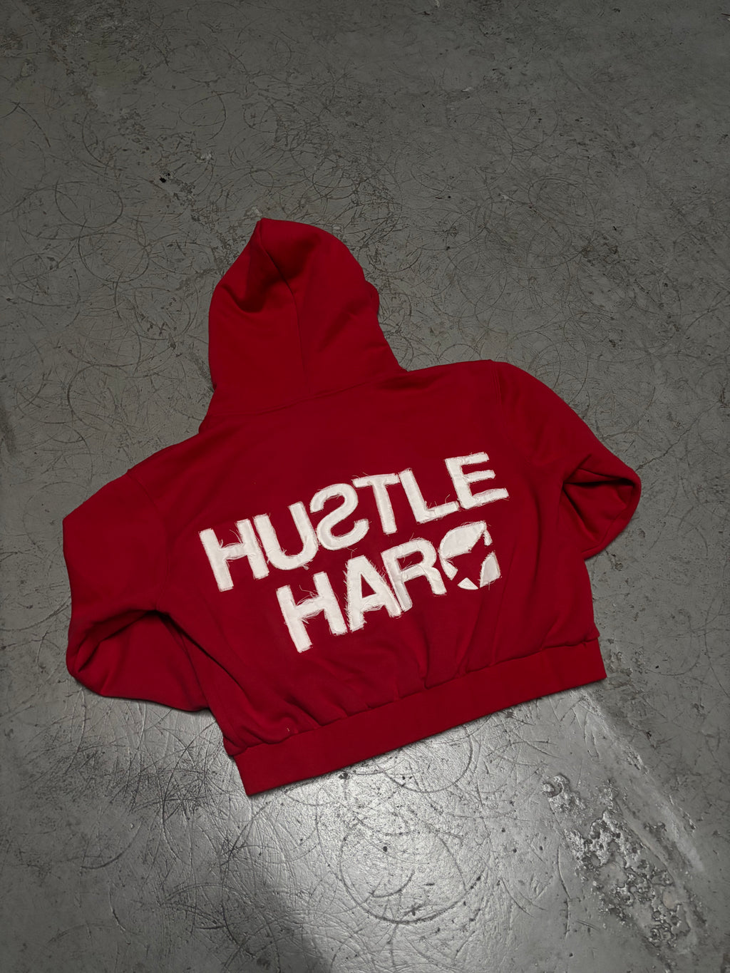 RED HUSTLE HARD ZIP UP